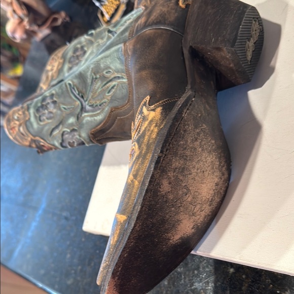 DAN POST Embroidered WESTERN Cowboy Boots!! - Picture 6 of 14